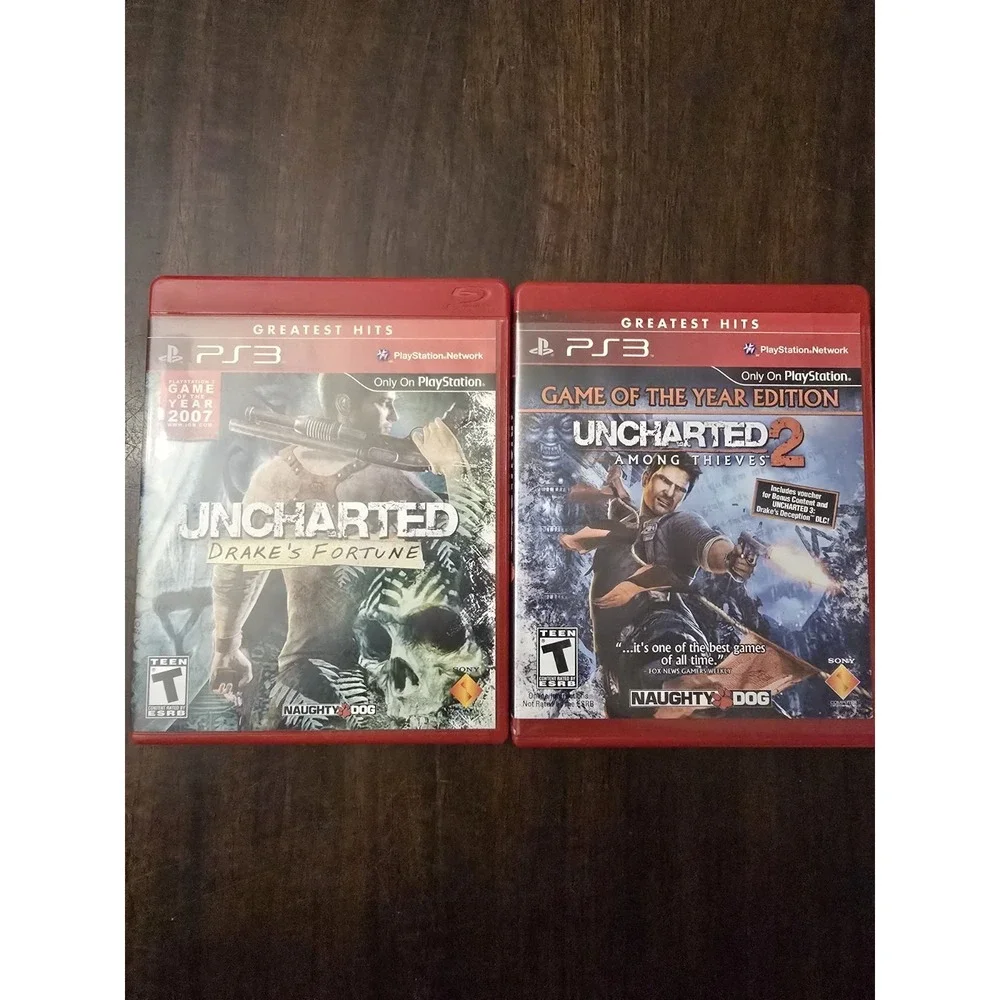 UNCHARTED DUAL PACK GREATEST HITS (Sony PlayStation 3, 2011) NTSC-U/C Tested